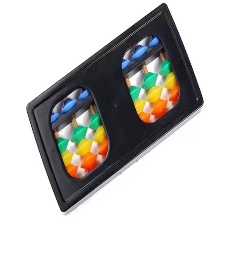 Boulier Éducatif pour Enfants, Soroban en Multi Couleur 7 Colonnes